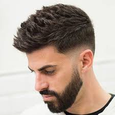 20 Best Haircuts for square faces men which are perfect, Textured Crop with Taper Fade